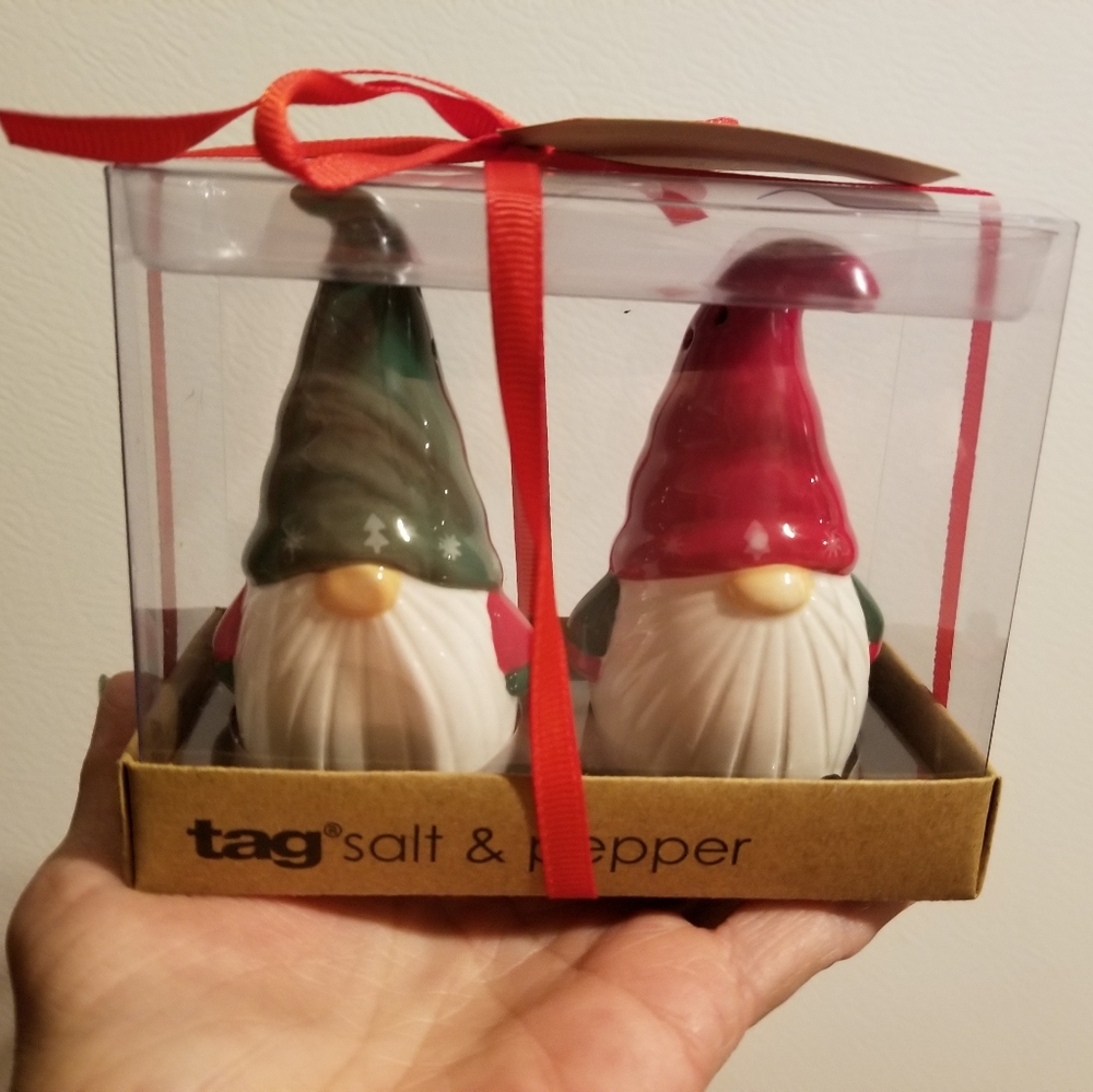 GNOME SALT AND PEPPER SHAKERS